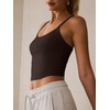image:imageANRABESS Womens Sleeveless Crop Tops Soft Ribbed Y Back Tank Tops Summer Camisole for Going Out Athletic Gym and WorkoutBrown