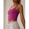 image:imageANRABESS Womens Sleeveless Crop Tops Soft Ribbed Y Back Tank Tops Summer Camisole for Going Out Athletic Gym and WorkoutHot Pink