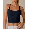 image:imageANRABESS Womens Sleeveless Crop Tops Soft Ribbed Y Back Tank Tops Summer Camisole for Going Out Athletic Gym and WorkoutNavy Blue
