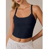image:imageANRABESS Womens Sleeveless Crop Tops Soft Ribbed Y Back Tank Tops Summer Camisole for Going Out Athletic Gym and WorkoutNavy Blue