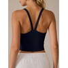 image:imageANRABESS Womens Sleeveless Crop Tops Soft Ribbed Y Back Tank Tops Summer Camisole for Going Out Athletic Gym and WorkoutNavy Blue