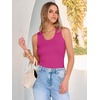 image:imageANRABESS Womens Sleeveless Scoop Neck Tank Tops 2026 Summer Casual Basic Slim Fit Ribbed Knit Racerback Workout Cami ShirtsHot Pink