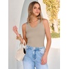 image:imageANRABESS Womens Sleeveless Scoop Neck Tank Tops 2026 Summer Casual Basic Slim Fit Ribbed Knit Racerback Workout Cami ShirtsKhaki