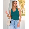 image:imageANRABESS Womens Sleeveless Scoop Neck Tank Tops 2026 Summer Casual Basic Slim Fit Ribbed Knit Racerback Workout Cami ShirtsTeal