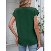 image:imageANRABESS Womens Summer TopsCap Sleeve V Neck Loose Fit Henley ShirtsDressy Casual for Work Business amp Daily Trendy OutfitsDark Green