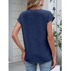 image:imageANRABESS Womens Summer TopsCap Sleeve V Neck Loose Fit Henley ShirtsDressy Casual for Work Business amp Daily Trendy OutfitsNavy Blue