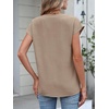 image:imageANRABESS Womens Summer TopsCap Sleeve V Neck Loose Fit Henley ShirtsDressy Casual for Work Business amp Daily Trendy OutfitsYellow Khaki