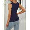 image:imageANRABESS Womens Tank Tops Square Neck Thick Straps Sleeveless Summer Slim Fit Shirts Knit Basic Tee Work amp Vacation ClothesNavy Blue