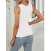 image:imageANRABESS Womens Tank Tops Square Neck Thick Straps Sleeveless Summer Slim Fit Shirts Knit Basic Tee Work amp Vacation ClothesWhite