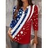 image:imageANRABESS Womens Tops 34 Sleeve Casual Henley Shirts V Neck Buttons Dressy Work Business Blouses 2026 Spring Trendy ClothesStar