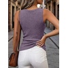 image:imageANRABESS Womens V Neck Tank Tops Soft Comfy Ribbed Knit Slim Fitted Going Out Shirts Summer Outfits for Travel Work DailyPurple