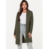 image:imageANRABESS Cardigan Sweater for Women Casual 2026 Fall Fashion Coat Long Sleeve Open Front Knit Coatigan OutwearDark Green