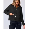 image:imageANRABESS Women Cardigan Sweater Dressy Casual Classic Long Sleeve Crew Neck Button Down Tweed Knit Jacket 2026 Fall Outfits
