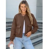 image:imageANRABESS Women Cropped Bomber Jacket 2026 Fashion Casual Trendy Varsity Y2k Jackets Fall OutfitsCoffee