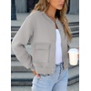 image:imageANRABESS Women Cropped Bomber Jacket 2026 Fashion Casual Trendy Varsity Y2k Jackets Fall OutfitsGrey
