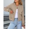image:imageANRABESS Women Cropped Bomber Jacket 2026 Fashion Casual Trendy Varsity Y2k Jackets Fall OutfitsKhaki