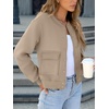 image:imageANRABESS Women Cropped Bomber Jacket 2026 Fashion Casual Trendy Varsity Y2k Jackets Fall OutfitsKhaki