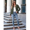 image:imageANRABESS Women Striped Cardigan Sweaters Button Down Cropped Knit Lady Jackets Coat 2026 Fall Outfits Trendy ClothesArmy Green