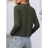 image:imageANRABESS Women Striped Cardigan Sweaters Button Down Cropped Knit Lady Jackets Coat 2026 Fall Outfits Trendy ClothesArmy Green