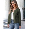 image:imageANRABESS Women Striped Cardigan Sweaters Button Down Cropped Knit Lady Jackets Coat 2026 Fall Outfits Trendy ClothesArmy Green