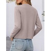 image:imageANRABESS Women Striped Cardigan Sweaters Button Down Cropped Knit Lady Jackets Coat 2026 Fall Outfits Trendy ClothesGray