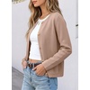 image:imageANRABESS Women Striped Cardigan Sweaters Button Down Cropped Knit Lady Jackets Coat 2026 Fall Outfits Trendy ClothesKhaki