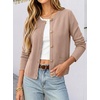 image:imageANRABESS Women Striped Cardigan Sweaters Button Down Cropped Knit Lady Jackets Coat 2026 Fall Outfits Trendy ClothesKhaki
