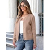 image:imageANRABESS Women Striped Cardigan Sweaters Button Down Cropped Knit Lady Jackets Coat 2026 Fall Outfits Trendy ClothesKhaki