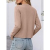 image:imageANRABESS Women Striped Cardigan Sweaters Button Down Cropped Knit Lady Jackets Coat 2026 Fall Outfits Trendy ClothesKhaki