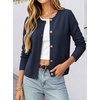 image:imageANRABESS Women Striped Cardigan Sweaters Button Down Cropped Knit Lady Jackets Coat 2026 Fall Outfits Trendy ClothesNavy Blue