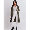 image:imageANRABESS Womens Cardigan Sweater 2026 Fall Outfits Knitted Lapel Long Coats CoatigansArmy Green