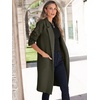 image:imageANRABESS Womens Cardigan Sweater 2026 Fall Outfits Knitted Lapel Long Coats CoatigansArmy Green