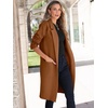 image:imageANRABESS Womens Cardigan Sweater 2026 Fall Outfits Knitted Lapel Long Coats CoatigansCaramel