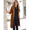 image:imageANRABESS Womens Cardigan Sweater 2026 Fall Outfits Knitted Lapel Long Coats CoatigansCaramel