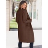 image:imageANRABESS Womens Cardigan Sweater 2026 Fall Outfits Knitted Lapel Long Coats CoatigansCoffee