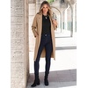 image:imageANRABESS Womens Cardigan Sweater 2026 Fall Outfits Knitted Lapel Long Coats CoatigansDeep Apricot