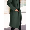 image:imageANRABESS Womens Cardigan Sweater 2026 Fall Outfits Knitted Lapel Long Coats CoatigansDeep Green