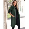 image:imageANRABESS Womens Cardigan Sweater 2026 Fall Outfits Knitted Lapel Long Coats CoatigansDeep Green