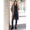 image:imageANRABESS Womens Cardigan Sweater 2026 Fall Outfits Knitted Lapel Long Coats CoatigansGray