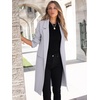 image:imageANRABESS Womens Cardigan Sweater 2026 Fall Outfits Knitted Lapel Long Coats CoatigansGrey Purple