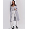 image:imageANRABESS Womens Cardigan Sweater 2026 Fall Outfits Knitted Lapel Long Coats CoatigansGrey Purple