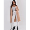 image:imageANRABESS Womens Cardigan Sweater 2026 Fall Outfits Knitted Lapel Long Coats CoatigansKhaki
