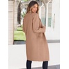 image:imageANRABESS Womens Cardigan Sweater 2026 Fall Outfits Knitted Lapel Long Coats CoatigansKhaki
