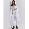 image:imageANRABESS Womens Cardigan Sweater 2026 Fall Outfits Knitted Lapel Long Coats CoatigansLight Blue