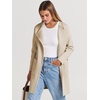 image:imageANRABESS Womens Cardigan Sweater Open Front Knit Long Coatigan Dressy Casual Jacket Coat 2026 Fall Outfits Classy ClothesBeige