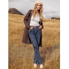 image:imageANRABESS Womens Cardigan Sweater Open Front Knit Long Coatigan Dressy Casual Jacket Coat 2026 Fall Outfits Classy ClothesBrown