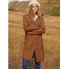 image:imageANRABESS Womens Cardigan Sweater Open Front Knit Long Coatigan Dressy Casual Jacket Coat 2026 Fall Outfits Classy ClothesCaramel