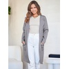 image:imageANRABESS Womens Cardigan Sweater Open Front Knit Long Coatigan Dressy Casual Jacket Coat 2026 Fall Outfits Classy ClothesGray