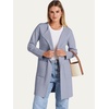 image:imageANRABESS Womens Cardigan Sweater Open Front Knit Long Coatigan Dressy Casual Jacket Coat 2026 Fall Outfits Classy ClothesGray Blue