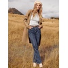 image:imageANRABESS Womens Cardigan Sweater Open Front Knit Long Coatigan Dressy Casual Jacket Coat 2026 Fall Outfits Classy ClothesLight Brown